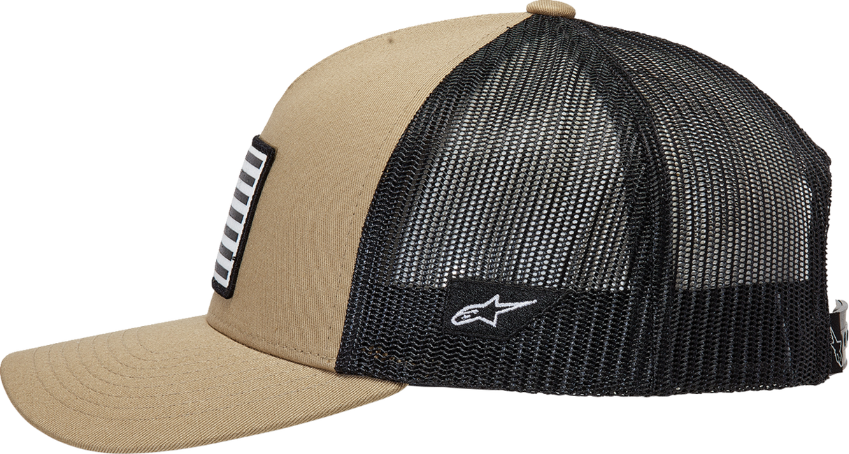 ALPINESTARS Flag Snapback Hat - Sand/Black - One Size 1211810132310OS