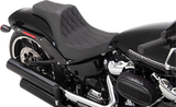 DRAG SPECIALTIES Predator III Seat - Double Diamond - Black Stitching 0802-1267