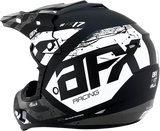 AFX FX-17 Motorcycle Helmet - Attack - Matte Black/Silver - 3XL 0110-7637