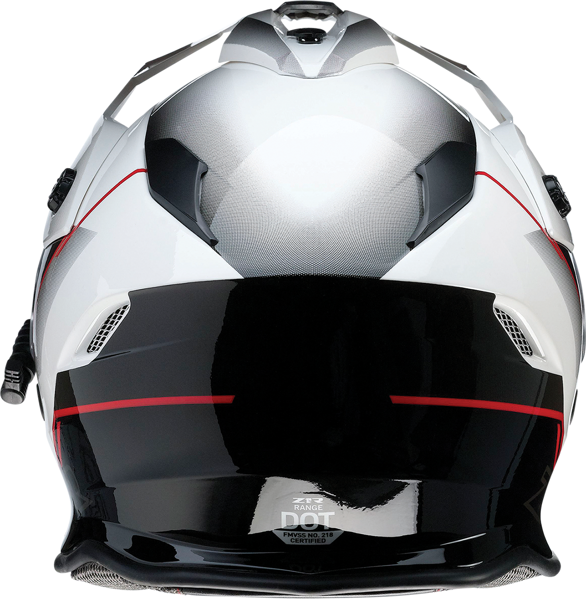 Z1R Range Motorcycle Helmet - Bladestorm - Black/Red/White - Medium 0101-14055