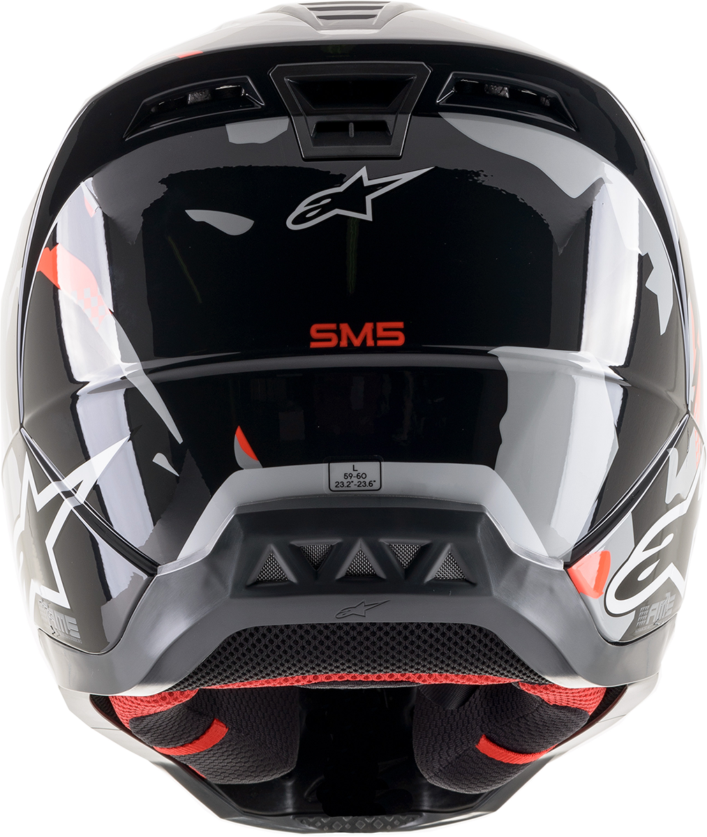 ALPINESTARS SM5 Motorcycle Helmet - Rover - Gray/Red - 2XL 8303921-1392-2X