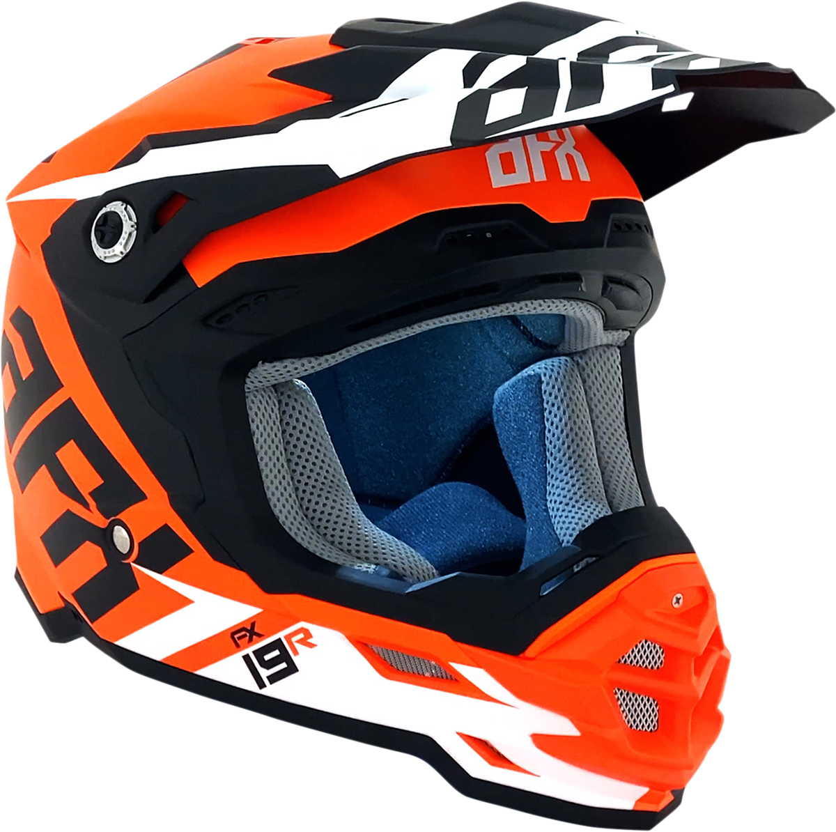 AFX FX-19R Motorcycle Helmet - Racing - Matte Orange - Large 0110-7085