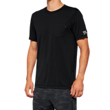 100% Mission Athletic T-Shirt - Black - Large 20014-00002