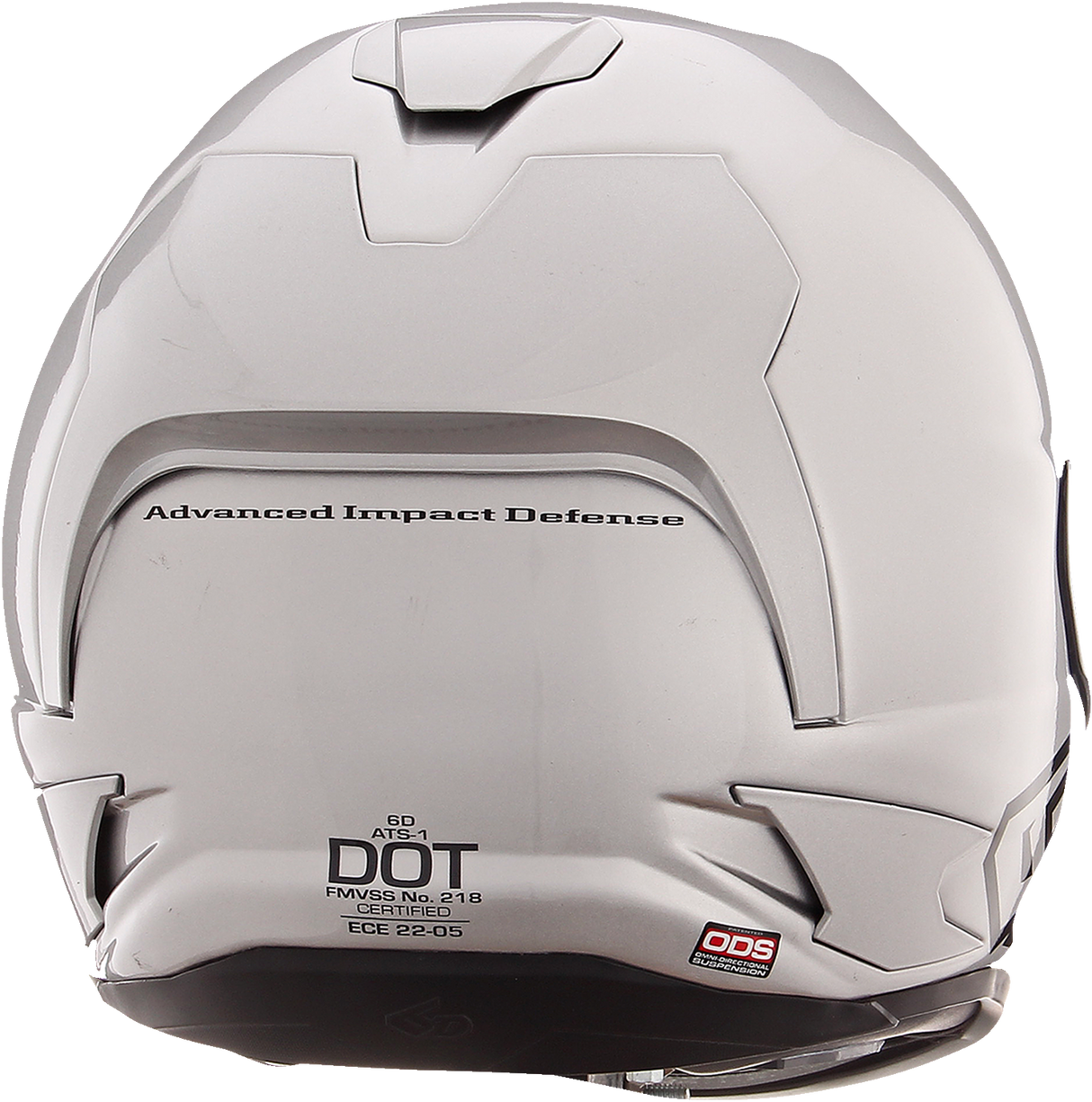 6D ATS-1R Motorcycle Helmet - Gloss Silver - Small 30-0995