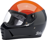 BILTWELL Lane Splitter Motorcycle Helmet - Gloss Podium Orange/Gray/Black - XS 1004-550-101