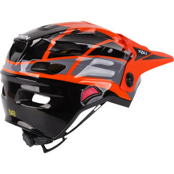 KALI Child Maya Full Face Bicycle Helmet - Race - Gloss Orange/Gray/Black - OS 0221923312