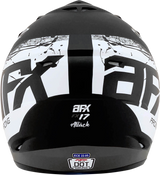 AFX FX-17Y Motorcycle Helmet - Attack - Matte Black/Silver - Large 0111-1401