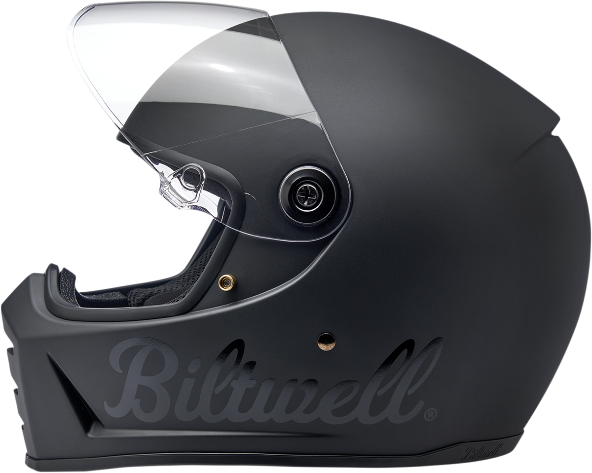 BILTWELL Lane Splitter Motorcycle Helmet - Flat Black Factory - Large 1004-638-104