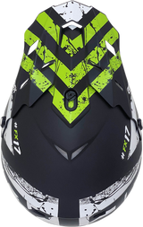 AFX FX-17Y Motorcycle Helmet - Attack - Matte Black/Green - Medium 0111-1418