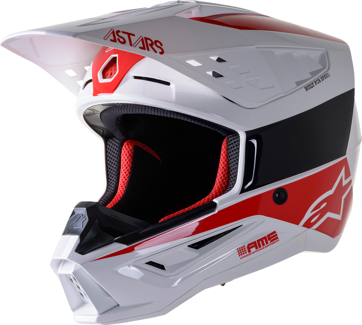 ALPINESTARS SM5 Motorcycle Helmet - Bond - White/Red - XL 8303522-2032-XL