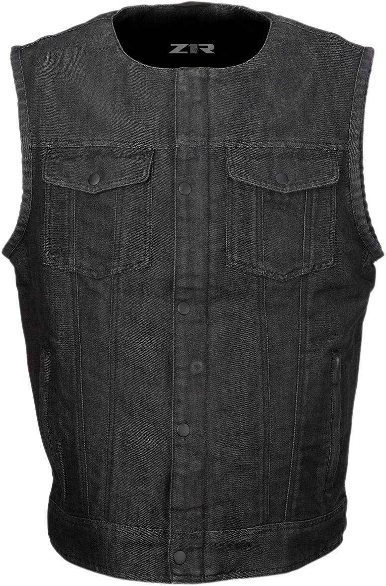 Z1R Ganja Denim Vest - Black - Large 2830-0506