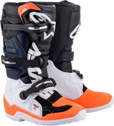 ALPINESTARS Youth Tech 7S Boots - Black/Orange/White - US 6 2015017-1241-6