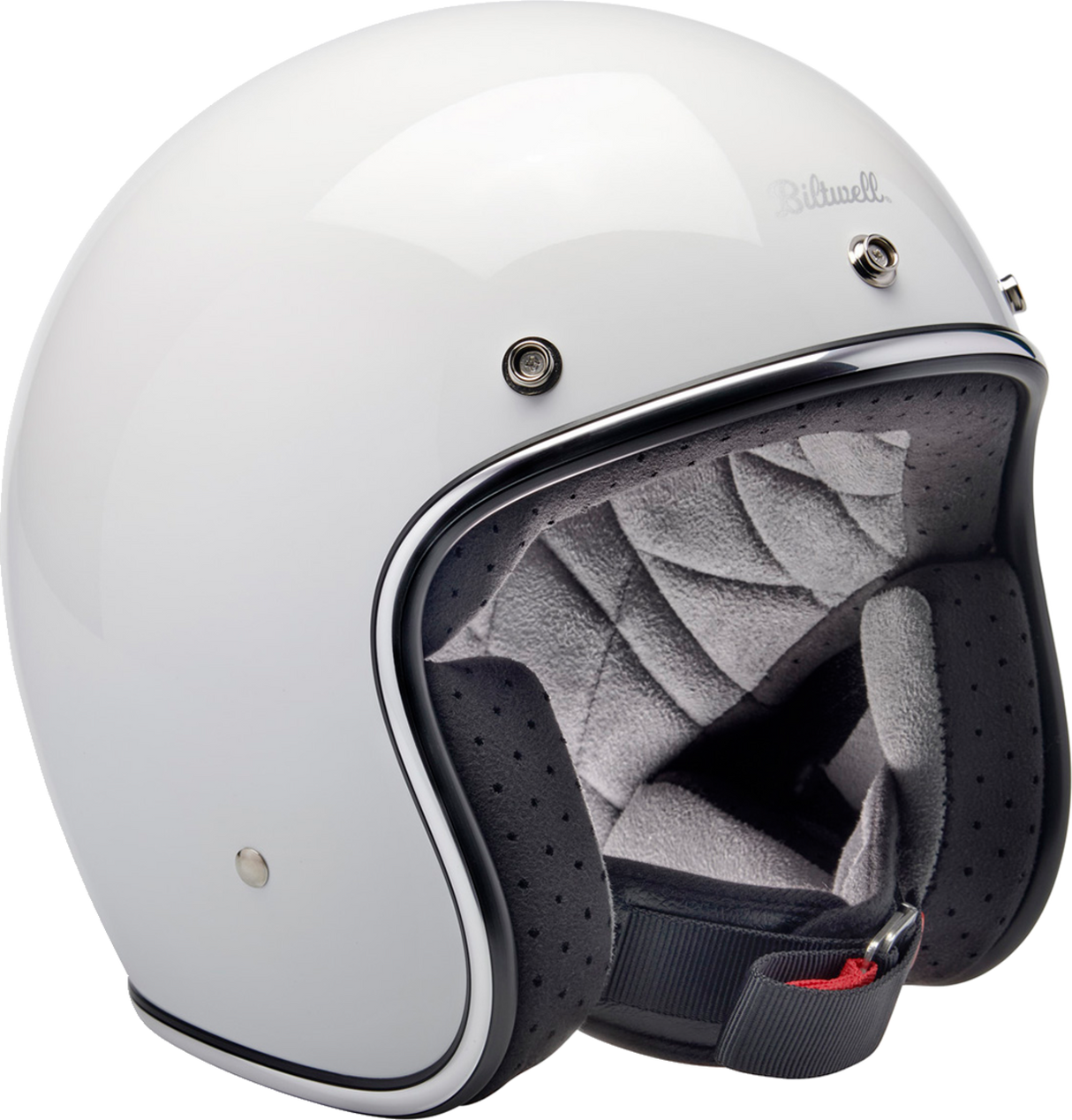 BILTWELL Bonanza Motorcycle Helmet - Gloss White - Small 1001-164-202