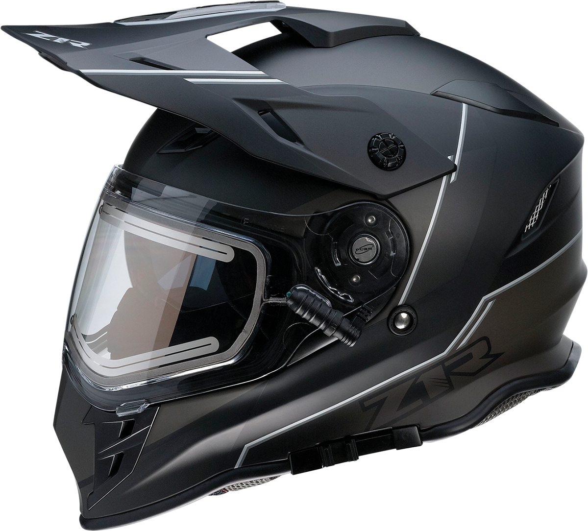 Z1R Range Motorcycle Helmet - Bladestorm - Black/White - Medium 0101-14049