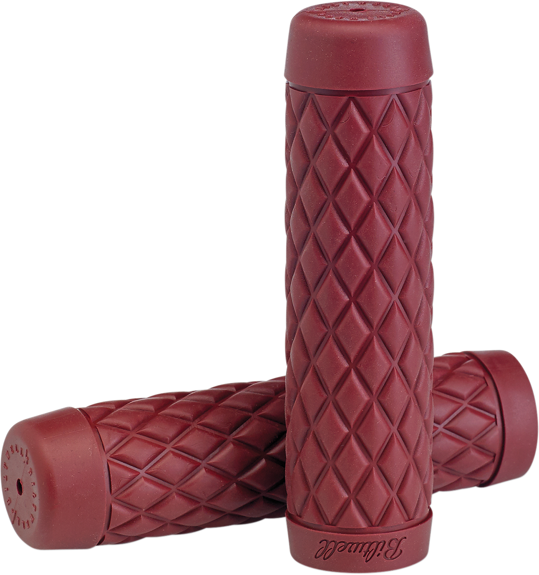 BILTWELL Grips - Torker - 7/8" - Oxblood 6705-0378