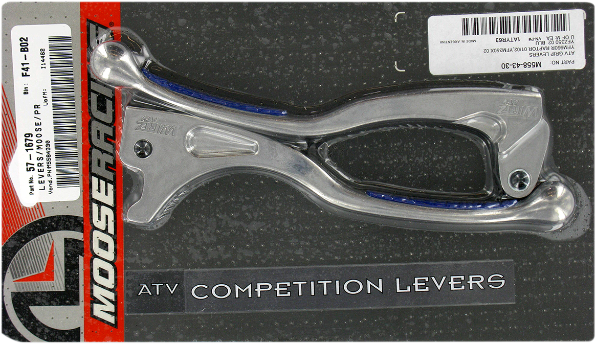 MOOSE RACING Lever Set - Blue 1ATYR63