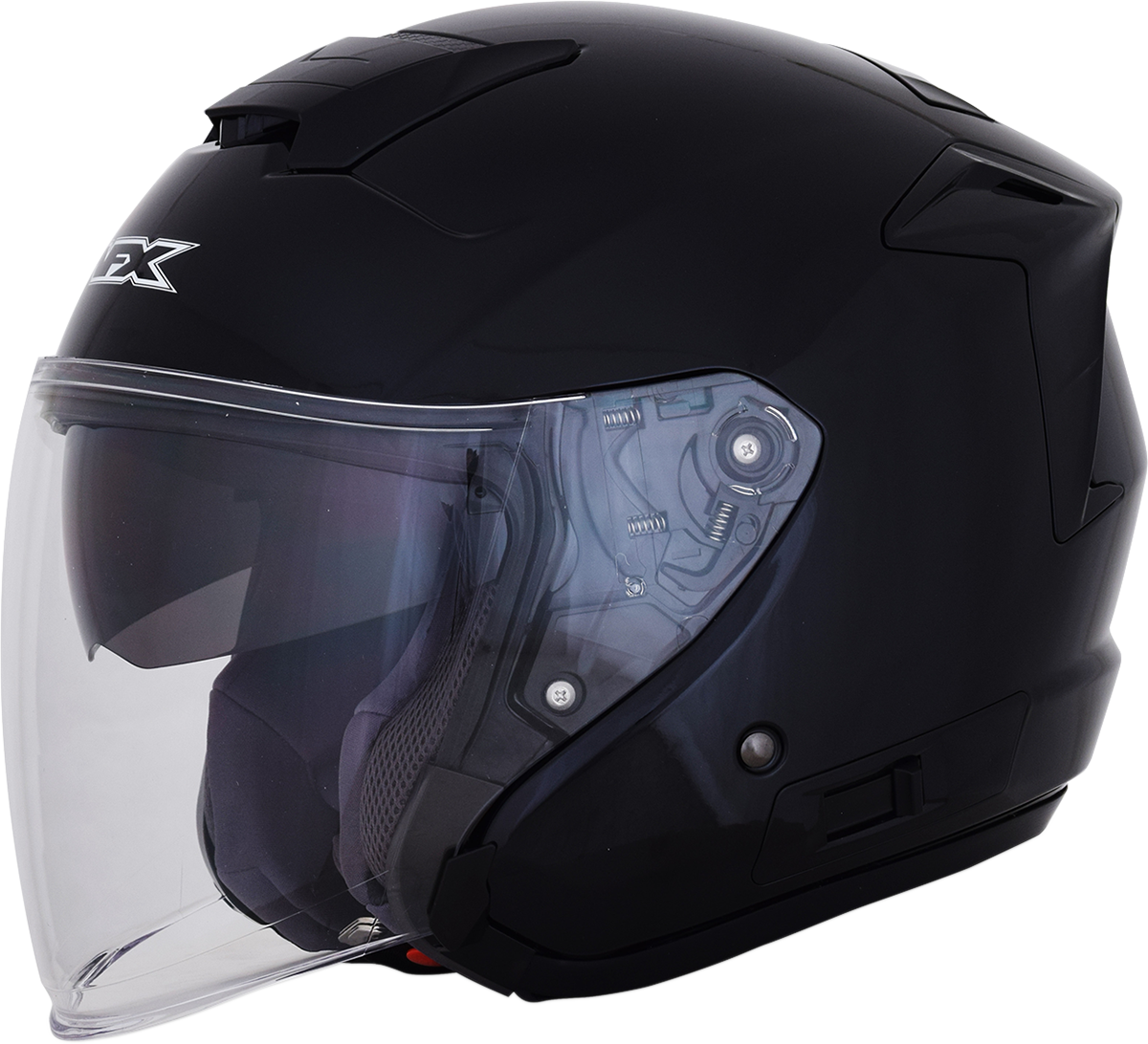 AFX FX-60 Motorcycle Helmet - Gloss Black - Large 0104-2563