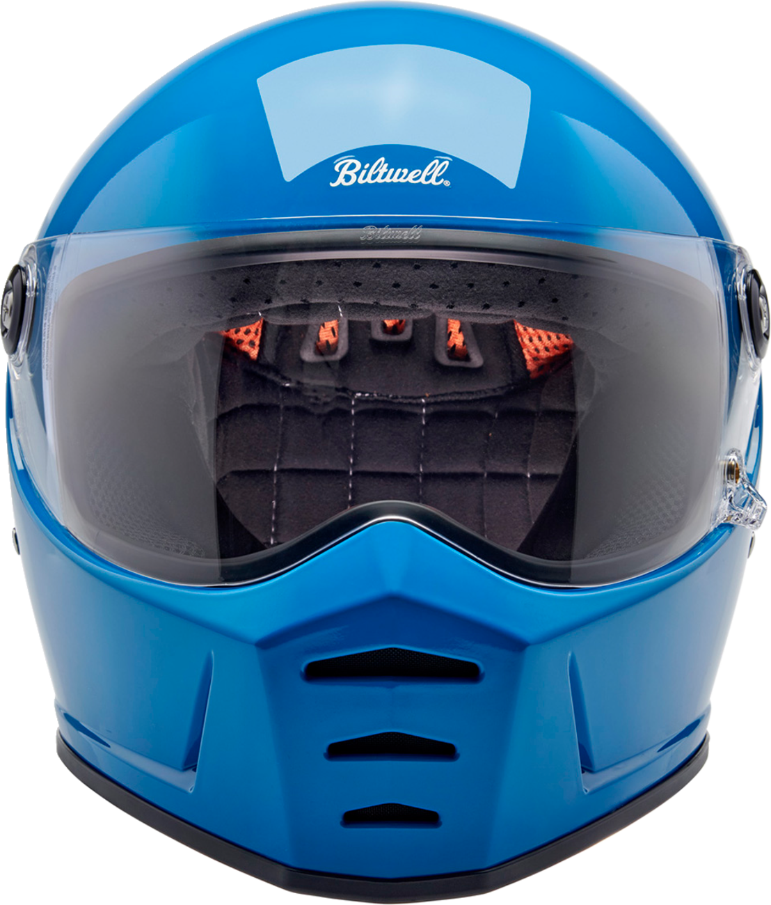 BILTWELL Lane Splitter Motorcycle Helmet - Gloss Tahoe Blue - Large 1004-129-504