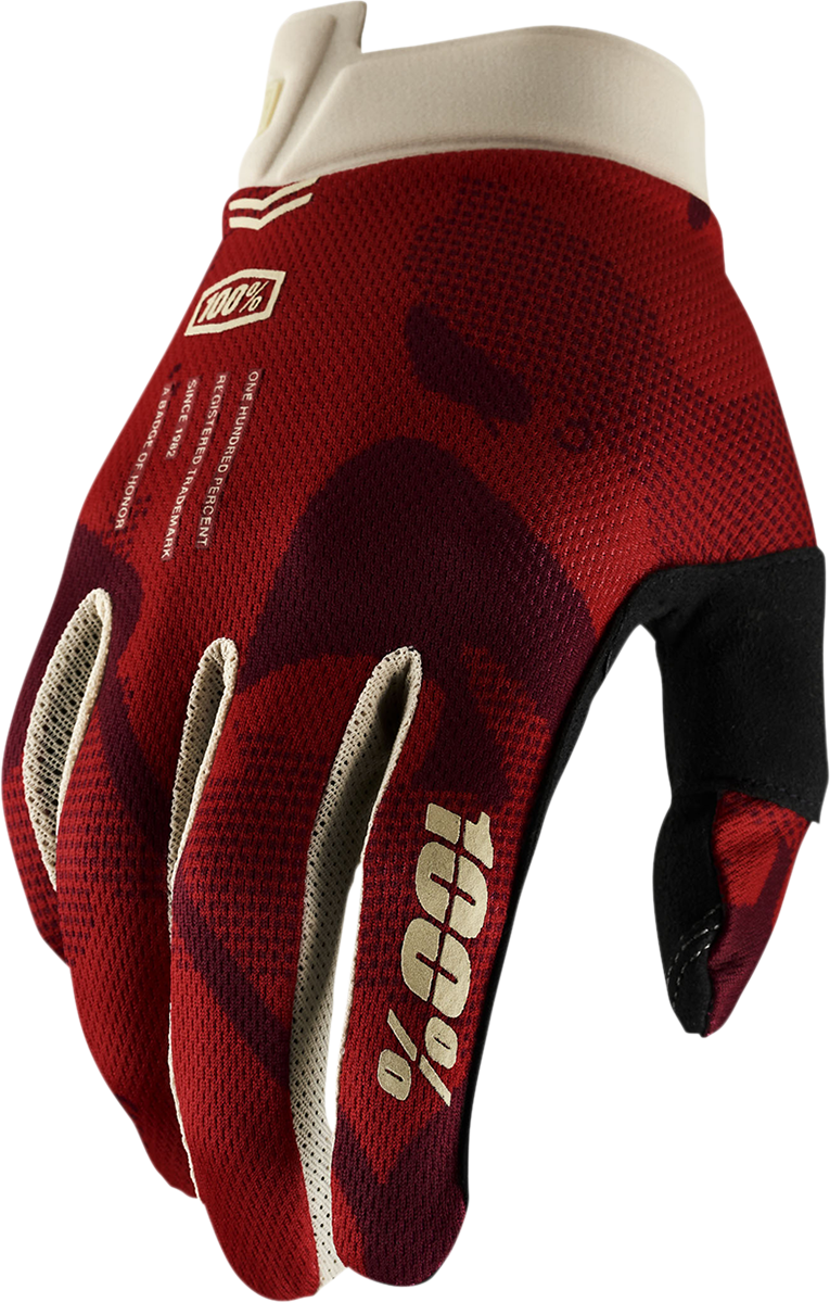 100% iTrack Gloves - Terra - Medium 10008-00026