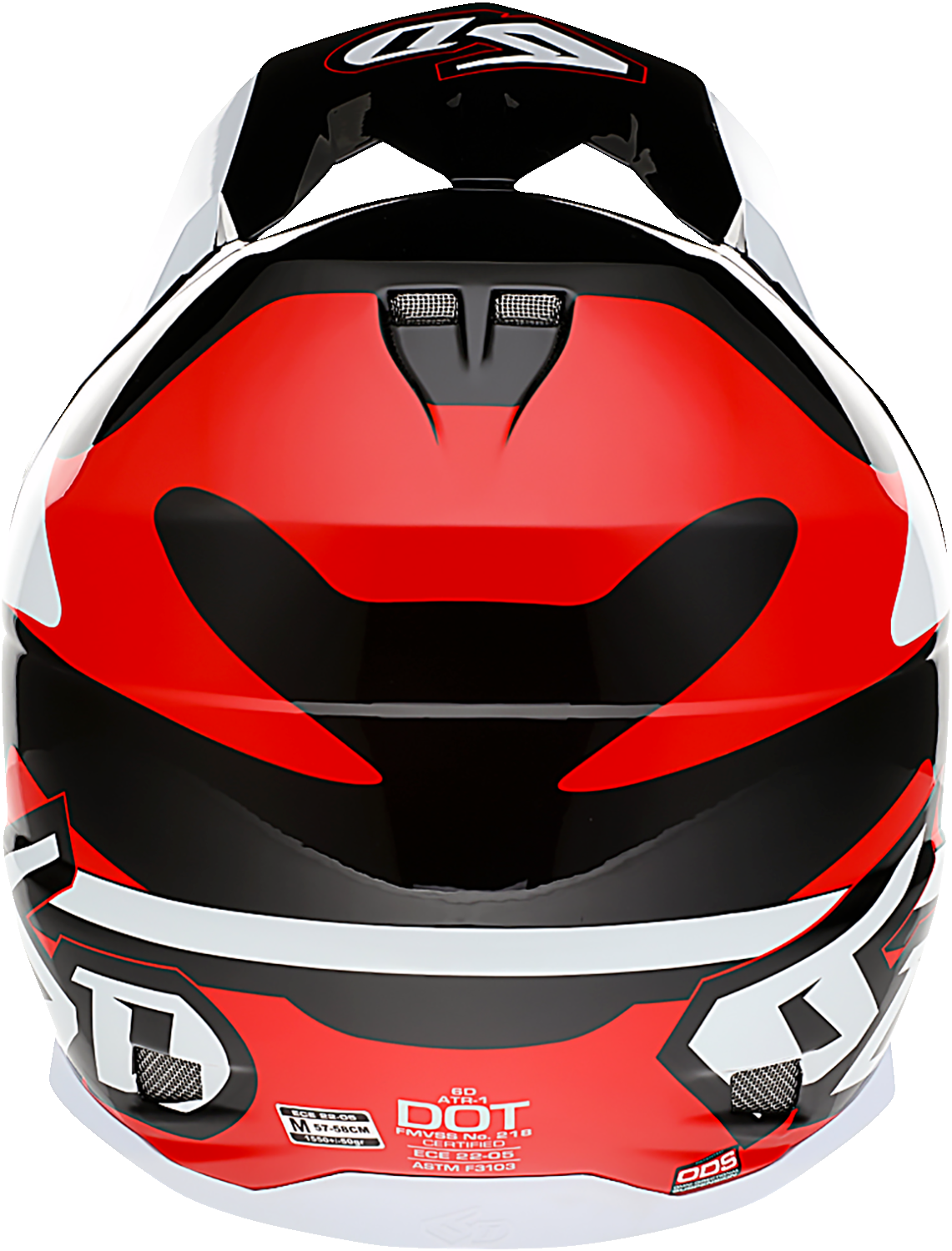 6D ATR-1 Motorcycle Helmet - Apex - Red - XS 10-4534