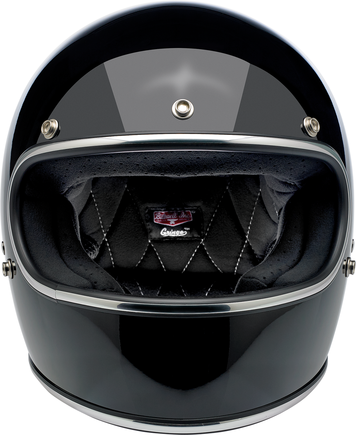 BILTWELL Gringo Motorcycle Helmet - Gloss Black - Small 1002-101-102