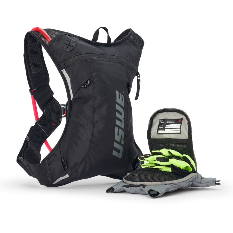 USWE Moto Hydro Hydration Pack 3L - Carbon Black/Grey 2033401