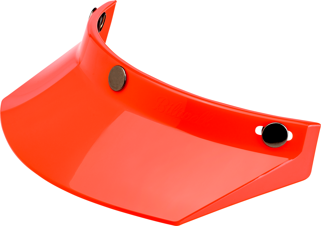 BILTWELL Moto 3-Snap Visor - Orange 2002-565