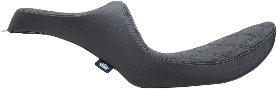 DRAG SPECIALTIES Predator III Seat - Double Diamond - Black Stitching 0805-0135