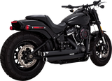 VANCE & HINES Big Shots Staggered Exhaust System - Black 47341