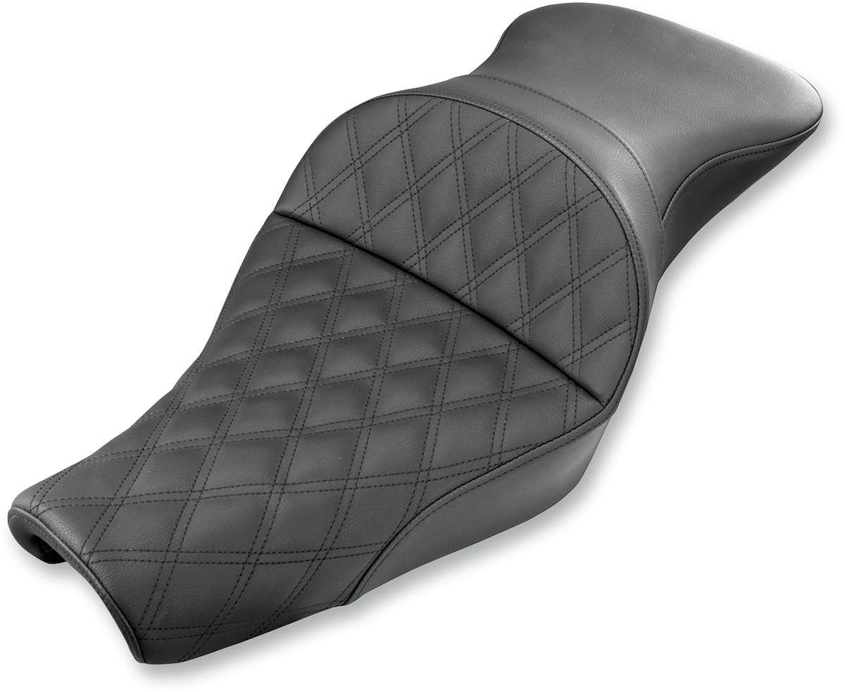 SADDLEMEN Explorer Seat - Lattice Stitched - XL with 3.3 Gallon Tanks 807-11-029LS