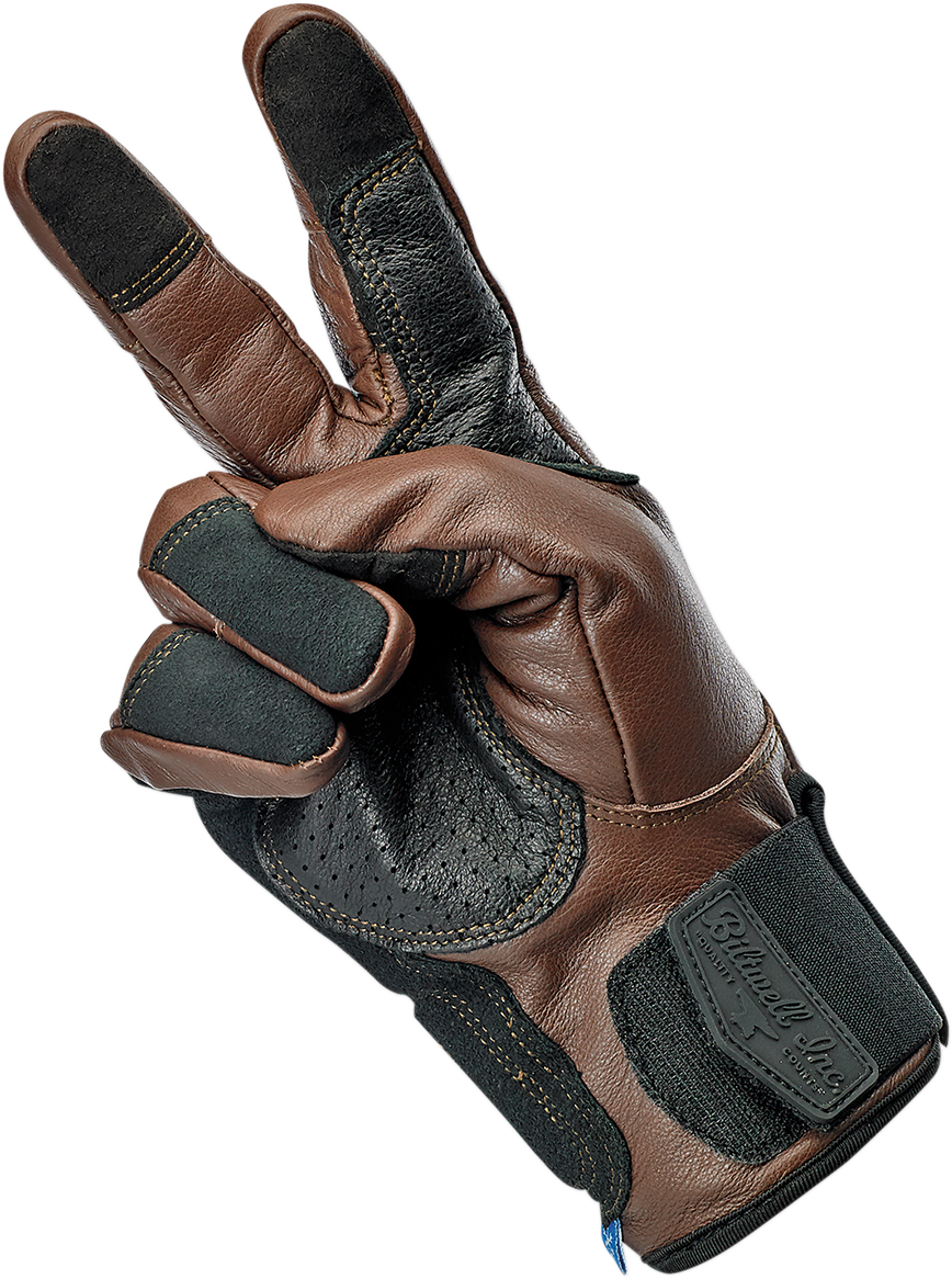 BILTWELL Belden Gloves - Chocolate/Black - XS 1505-0201-301