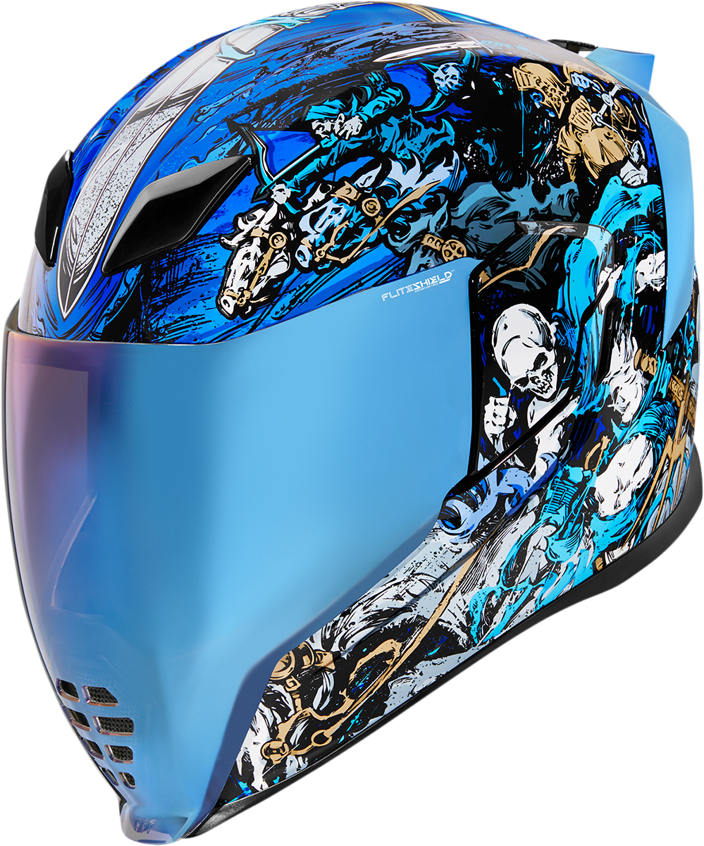 ICON Airflite™ Motorcycle Helmet - 4Horsemen - Blue - Medium 0101-13919