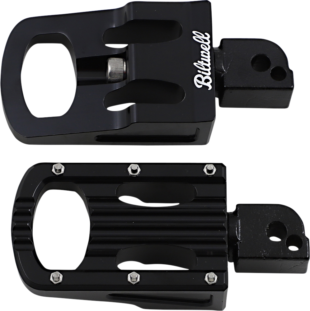 BILTWELL Punisher Footpeg - Passenger - Black - M8 7005-203-04