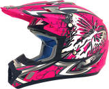 AFX FX-17 Motorcycle Helmet - Butterfly - Matte Hot Pink - Medium 0110-7108