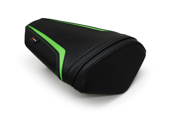 Luimoto Rear Seat Cover, Sport Edition for Kawasaki ZX6R 2013-2018, Lime Green and Black