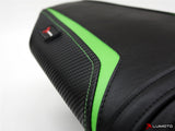 Luimoto Rear Seat Cover, Sport Edition for Kawasaki ZX6R 2013-2018, Lime Green and Black