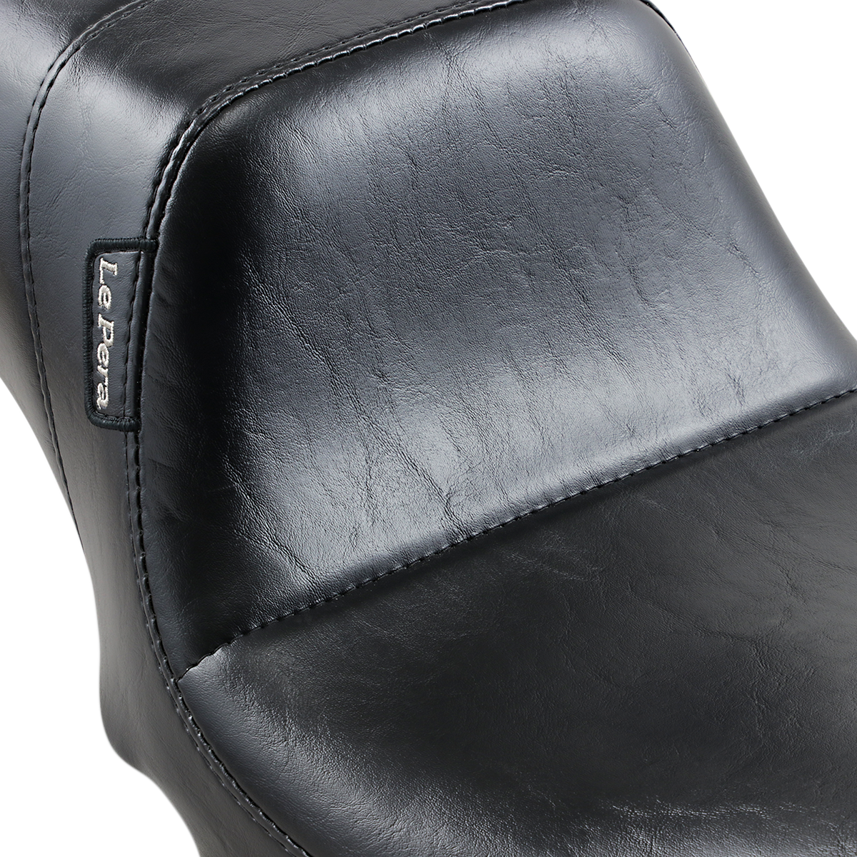 LE PERA Daytona 2-Up Seat - Without Backrest - Smooth - Black - Dyna LK-515