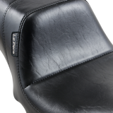 LE PERA Daytona 2-Up Seat - Without Backrest - Smooth - Black - Dyna LK-515