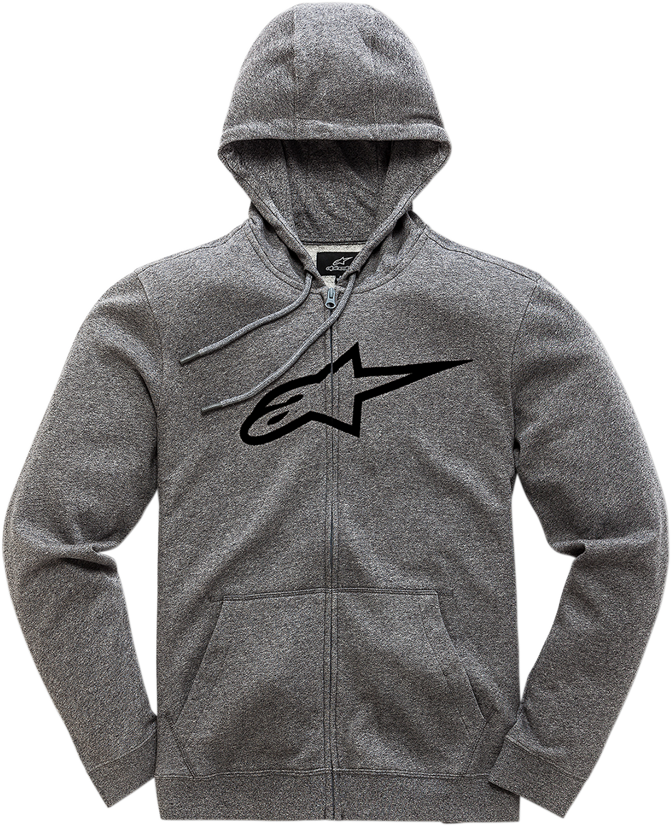 ALPINESTARS Ageless 2 Zip Hoodie - Heather Gray/Black - Large 1038530521126L