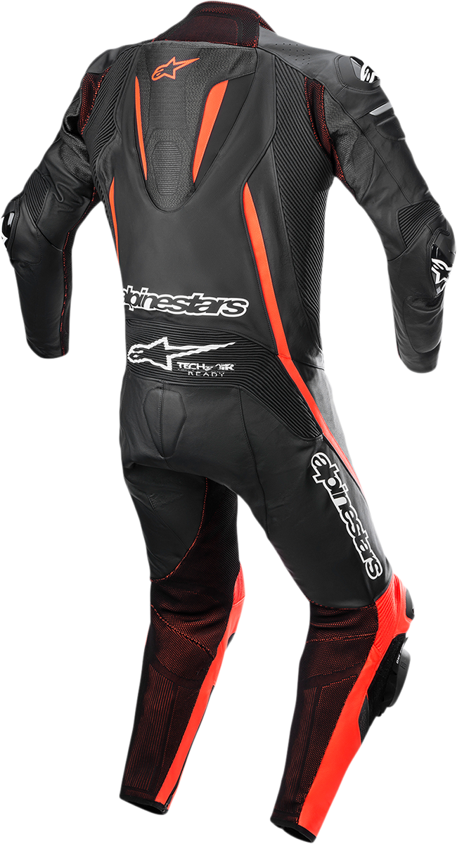 ALPINESTARS Fusion 1-Piece Suit - Black/Red Fluorescent - US 48 / EU 58 3153022-1030-58