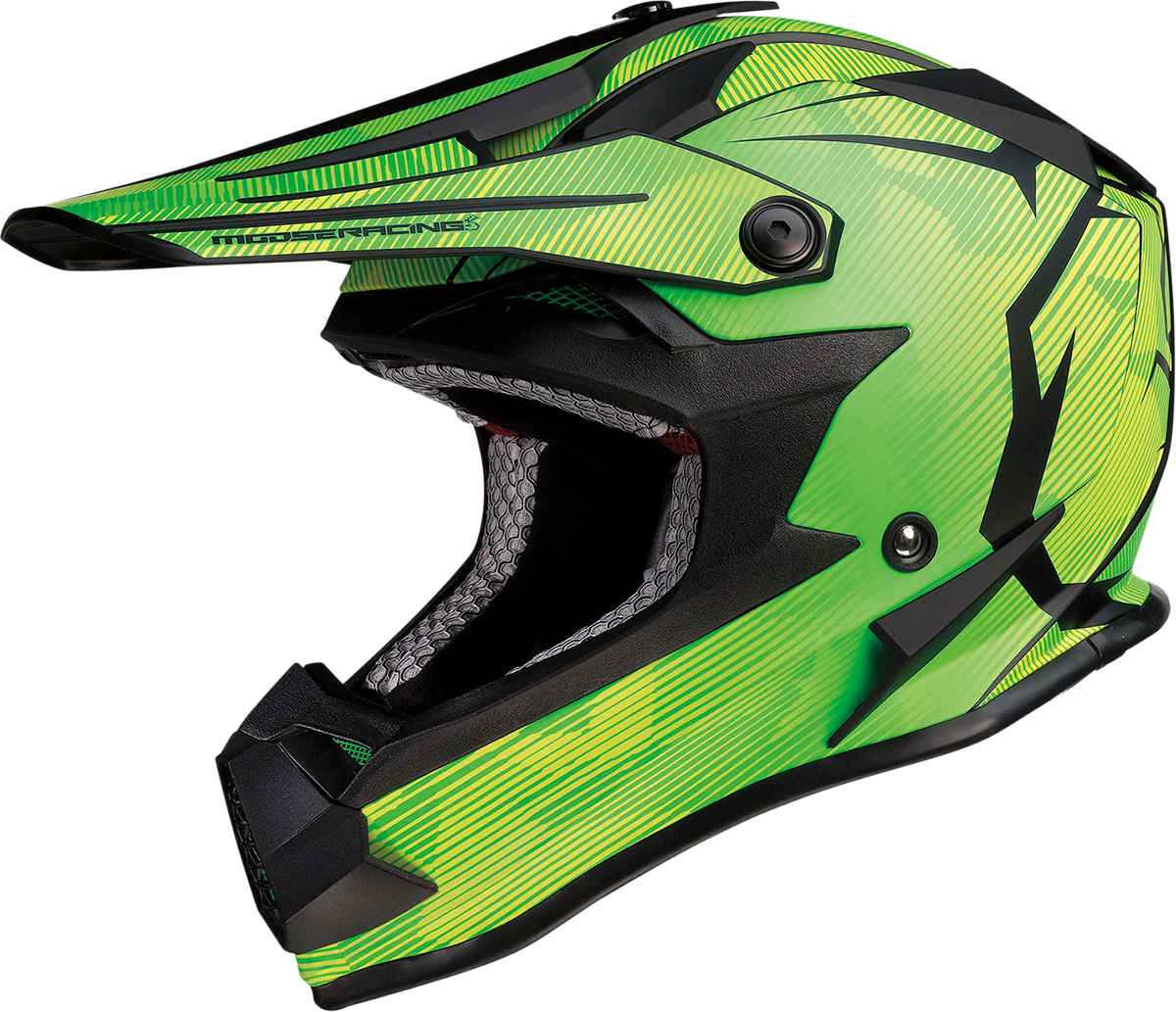 MOOSE RACING Youth F.I. Helmet - Agroid Camo - MIPS® - Yellow/Green - Small 0111-1523