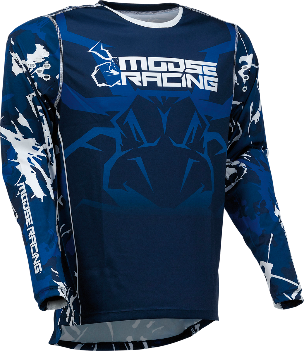 MOOSE RACING Agroid Jersey - Blue/White - Medium 2910-7007