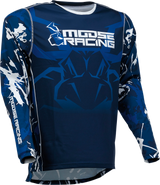 MOOSE RACING Agroid Jersey - Blue/White - Small 2910-7006