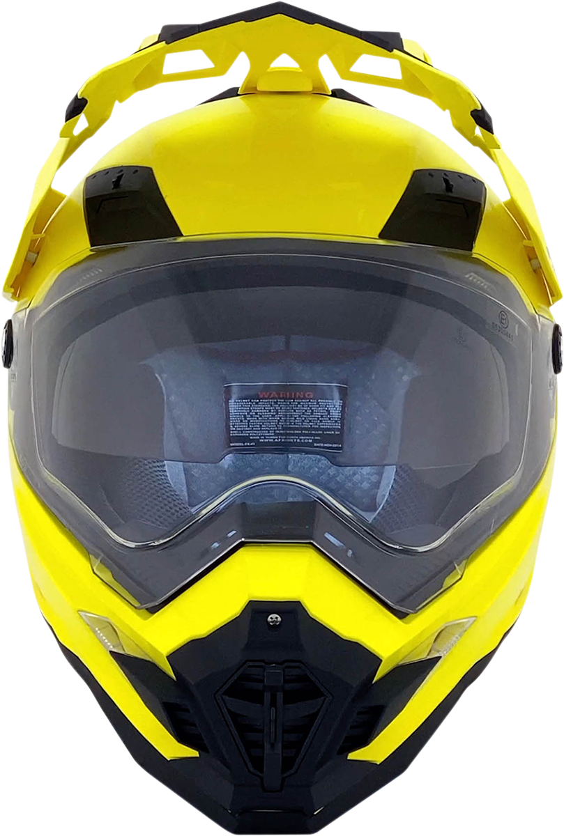 AFX FX-41DS Motorcycle Helmet - Hi-Vis Yellow - Medium 0110-3774