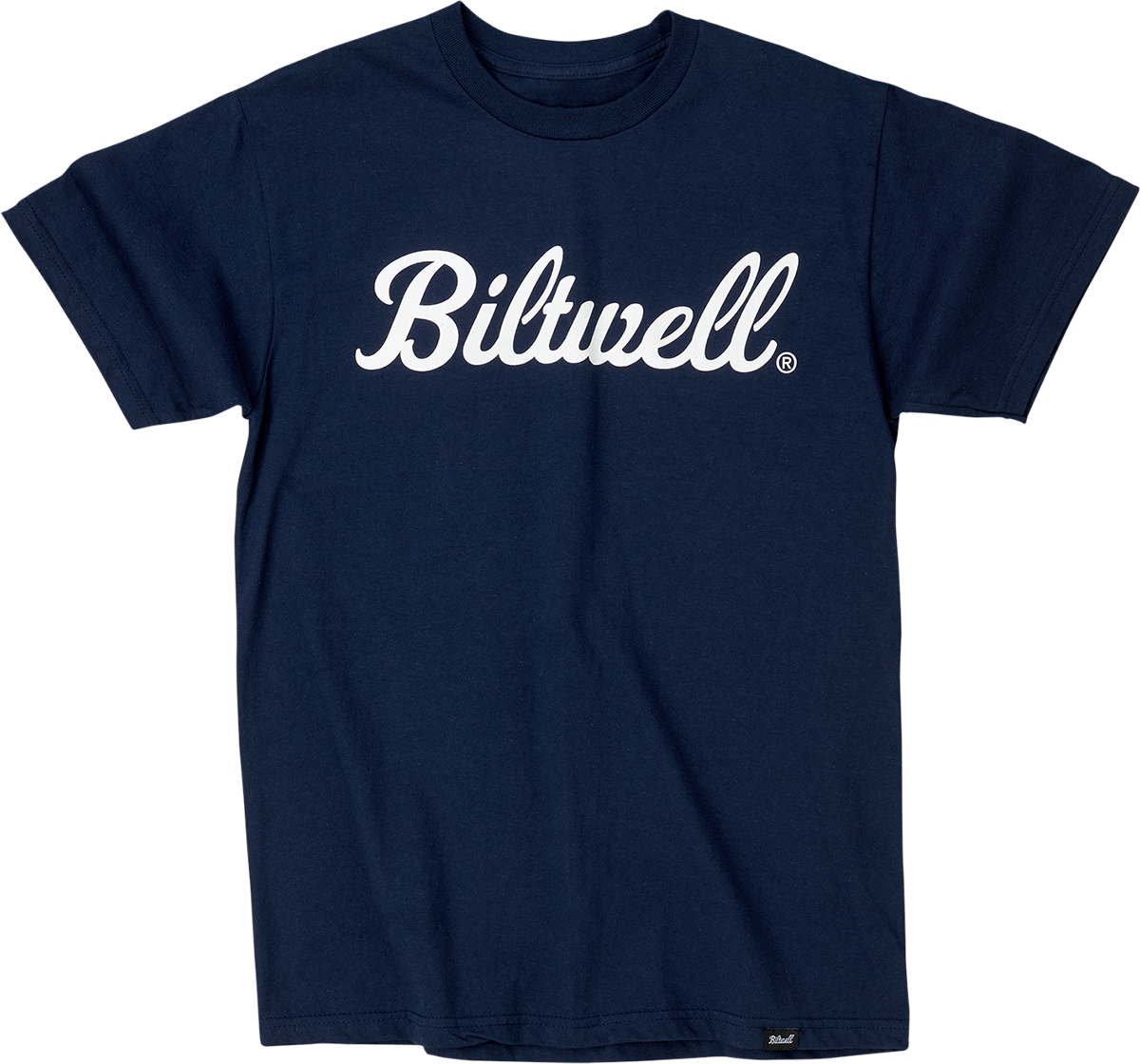 BILTWELL Script T-Shirt - Navy - Large 8101-052-004