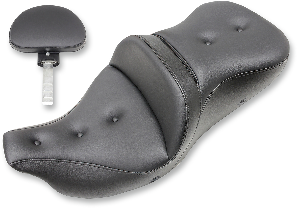 SADDLEMEN Extended Reach Road Sofa Seat - Pillow Top - Backrest - Heated - '08-'23 FL 808-07B-183BRHC