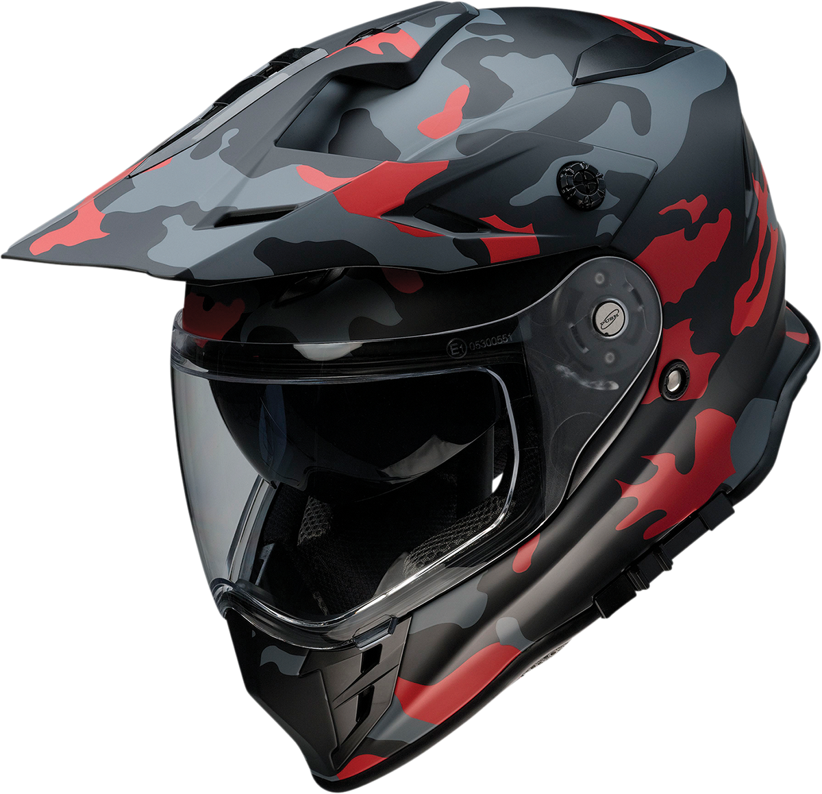 Z1R Range Motorcycle Helmet - Camo - Red - Large 0140-0096