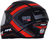 AFX FX-99 Motorcycle Helmet - Recurve - Black/Red - Medium 0101-11112