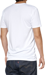 100% Tech Surman T-Shirt - White - Small 35031-000-10