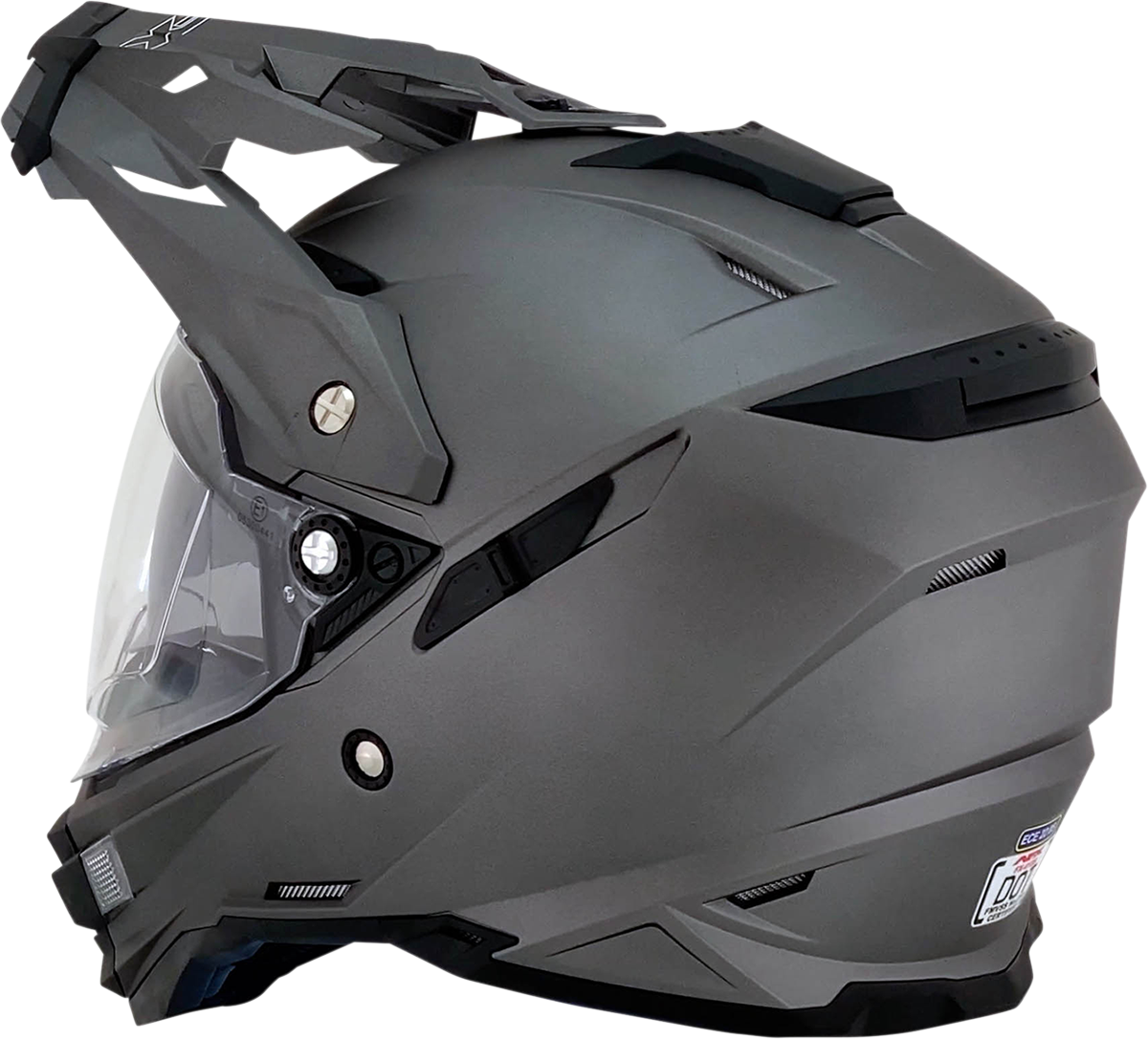 AFX FX-41DS Motorcycle Helmet - Frost Gray - Medium 0110-3762